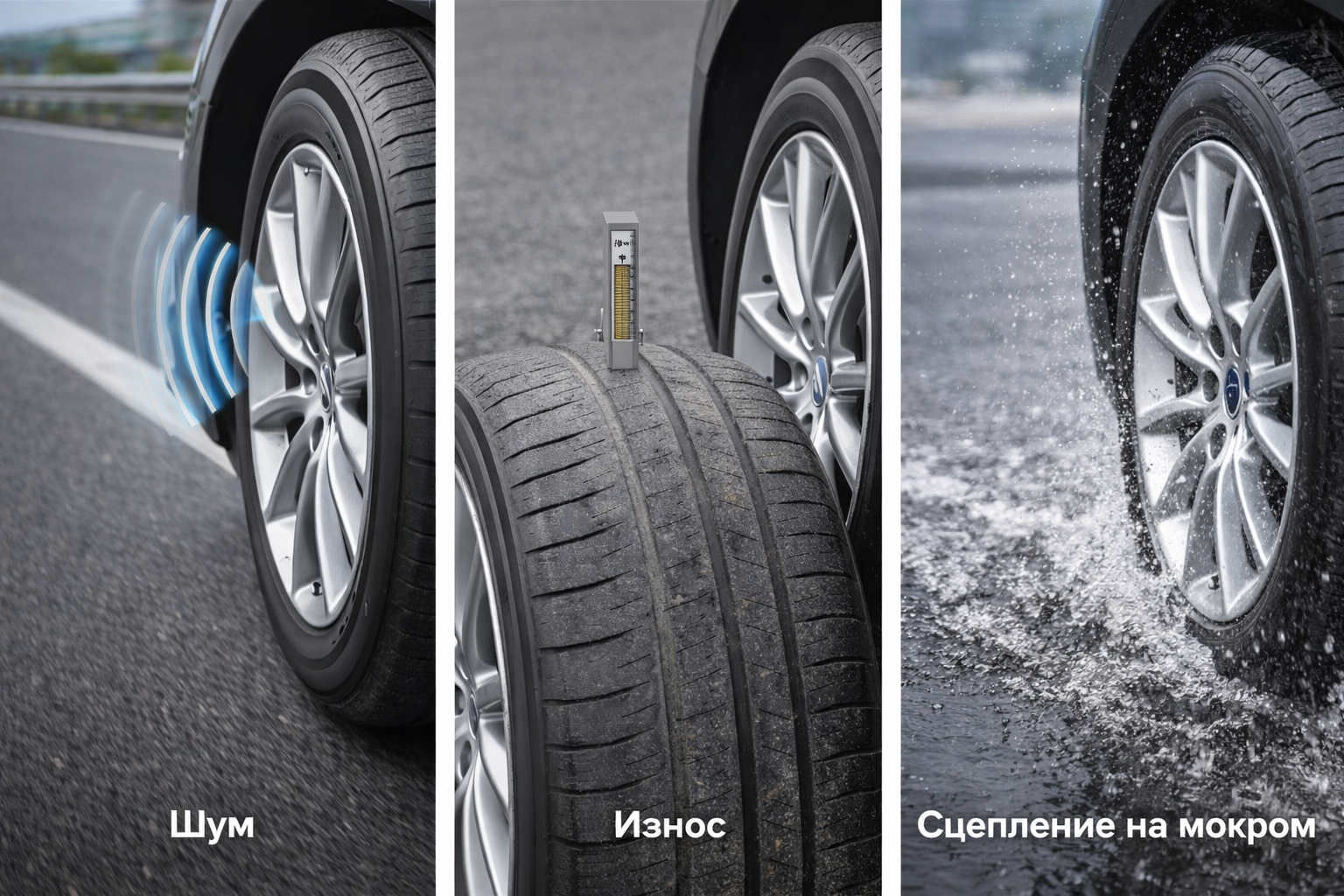 Шины для трассы: что важнее — шум, износ или сцепление на мокром?