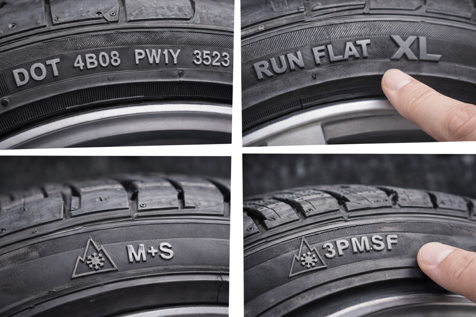 Как читать маркировку шин: DOT, XL, RunFlat, 3PMSF и M+S без путаницы