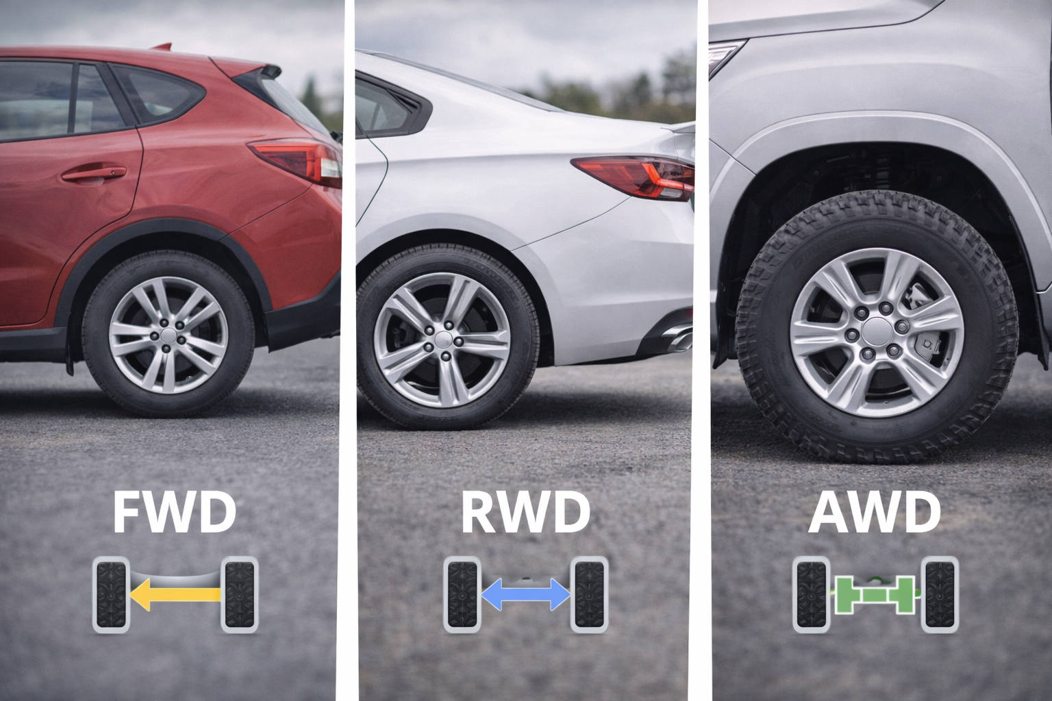 Выбор шин по типу привода: передний/задний/полный — есть ли разница